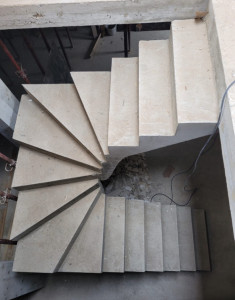 Photo de galerie - Construction d’escalier en béton armé 
