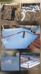 Photo de galerie - La résine d'étanchéité (ou peinture d'étanchéité élastomère) est une excellente solution pour stopper les infiltrations d'eau en toiture. Contrairement à un simple hydrofuge qui pénètre le matériau, la résine forme une membrane continue.