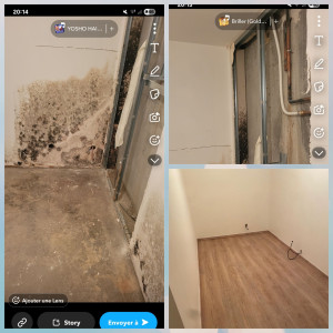 Photo de galerie - Reparation d'une fuite sur l'arrivée,  jusqu'à la fin des travaux ,isolation placo, peinture et parquets  
merci pour la confiance