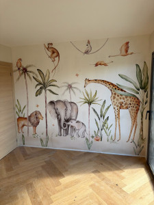 Photo de galerie - Pose de papier peint panoramique