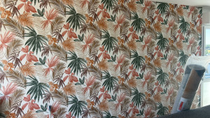 Photo de galerie - Tapisserie avec raccord