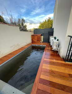 Photo de galerie - Rénovation d une terrasse et création d une piscine 