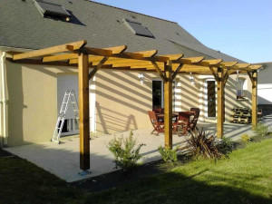 Photo de galerie - Pergola bois classe 4