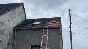 Photo de galerie - Après démolition de la cheminée recouvrement 