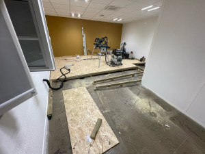 Photo de galerie - Réalisation de faux plancher 