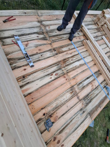 Photo de galerie - Plancher de l'abri de jardin poser