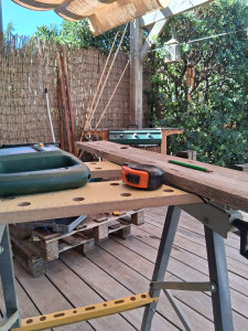 Photo de galerie - Arbre a chat avec récupération de morceau palettes du coin.!