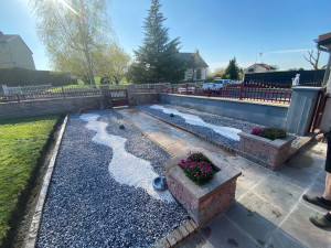 Photo de galerie - Chantier d’aménagement paysager 