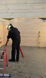 Photo de galerie - Montage d un chalet de jardin