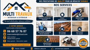 Photo de galerie - Bjr je vous proposer mes services nettoyage de toiture demousage de toiture peinture intérieur et extérieur placo débouchage de VMC  nettoyage intérieur fin de chantier 