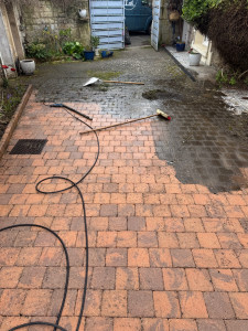 Photo de galerie - Nettoyage des pavés 