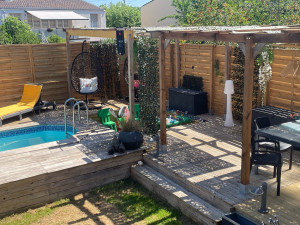 Photo de galerie - Rénovation d’une terrasse et remplacement des fondations 