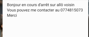Photo de galerie - Arrêt allô voisin 