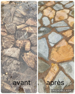 Photo de galerie - Nettoyage Karcher d'une terrasse 