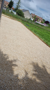 Photo de galerie - Création terrain de pétanque 