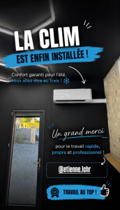 Photo de galerie - Climatisation salon de coiffure 