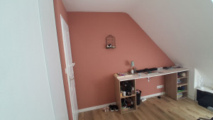 Photo de galerie - Pose de papier peint dans une chambre 