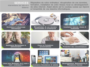 Photo de galerie - Gamme de services proposés par Paul Adam / Adam-déclic.fr