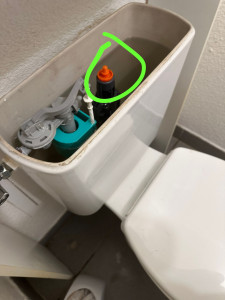 Photo de galerie - Dépannage remplacement mécanisme WC 
