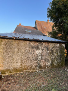 Photo de galerie - Rénovation de charpente + pose de bac acier 