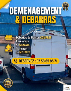 Photo de galerie - Nos services :
• Déménagement & transport de meubles ?️
• Débarras de maisons, caves & garages ?
• Évacuation rapide de gravats ?
​⏱️ Disponibilité rapide & tarifs très raisonnables.
? Contact direct : 07 58 65 85 71
​Appelez-moi dès maintenant pour v