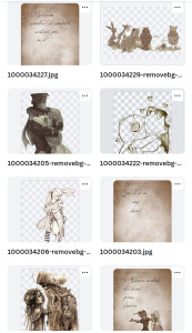 Photo de galerie - Création de contenus affiches flyers montage photo faire part papeterie moodboard bon cadeau etc etc 