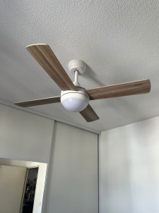 Photo de galerie - Pose d'un ventilateur de plafond 