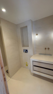 Photo de galerie - Sdb béton ciré