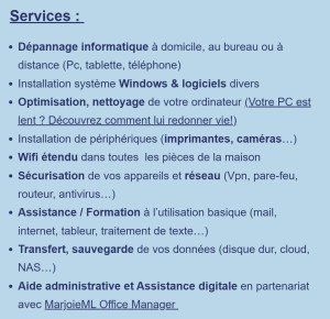 Photo de galerie - Service dépannage Informatique