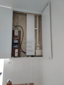 Photo de galerie - Rénovation globale de l'électricité dans une maison ancienne avec tableau 