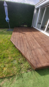 Photo de galerie - Rénovation et entretien d'une terrase bois 
