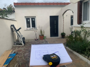 Photo de galerie - Déclarations préalables de travaux, changement de distinctions garage ver logement annexe de la maison.