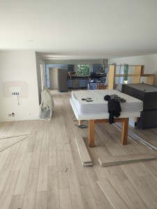 Photo de galerie - Pose de parquet avec sous couche intégré 