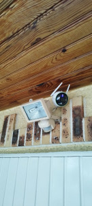 Photo de galerie - Pose et installation de caméra de surveillance connecté. 