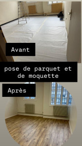 Photo de galerie - Je fait renovation du sol ,et je pose de parquet 