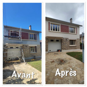 Photo de galerie - Rénovation façade maison