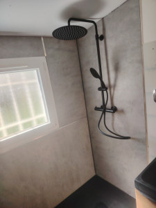 Photo de galerie - Un remplacement de baignoire un bac de douche