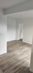 Photo de galerie - Placo, parquet flottant, peinture.
