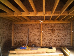Photo de galerie - Solivage  plancher 50 m² rénovation.