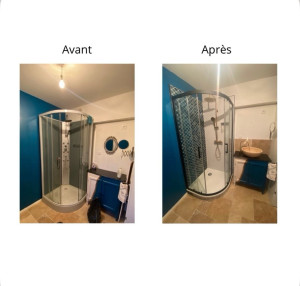 Photo de galerie - Pose de douche 