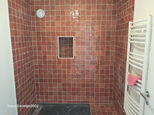 Photo de galerie - Pose de carreaux de zellige 10x10