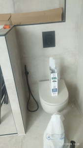 Photo de galerie - Pose toilettes suspendu 