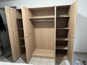 Photo de galerie - Montage dressing 4 portes 