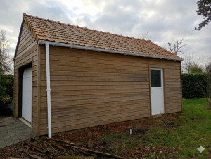 Photo de galerie - Création d'un garage ossature bois