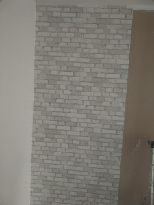 Photo de galerie - Pose de papier peint
