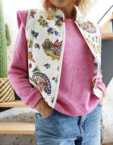 Photo de galerie - Gilet et pull cousu main