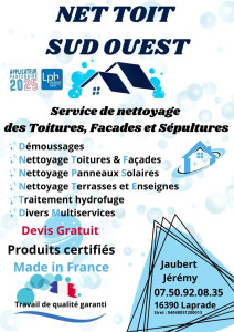 Photo de galerie - Mon Flyer, Nettoyage Démoussage de Couverture.