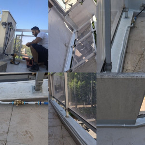 Photo de galerie - Installation d'un robinet conformément au schéma fourni par le client, avec réalisation du raccordement en multicouche, en utilisant un raccord passerelle PER–multicouche 16 mm.