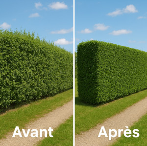 Photo de galerie - Taille d’une haie 