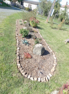 Photo de galerie - Désherbage par terre de fleurs